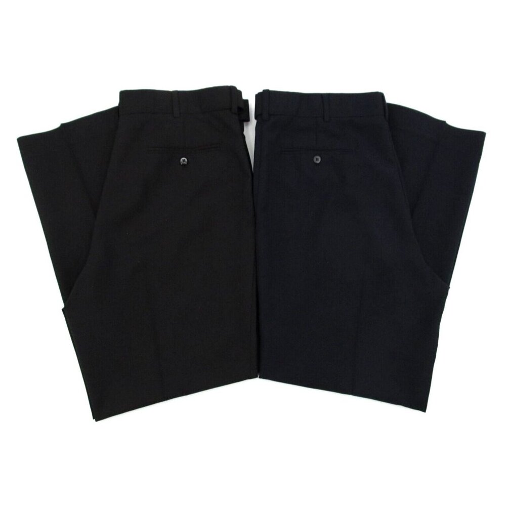 Stafford Classic Fit Wool Suit Separates Pants Mens 36x30 Blue Black Lot of 2